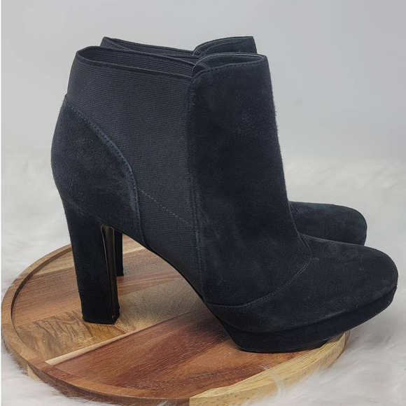 Via Spiga Tocarra Womens Suede Chelsea Ankle Boots Size 10M - Picture 4 of 7